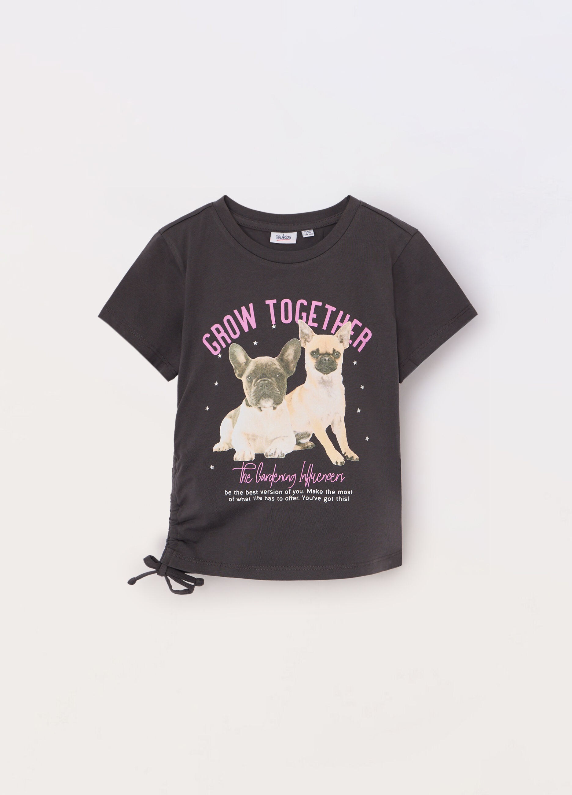 T-shirt in jersey di cotone stretch ragazza