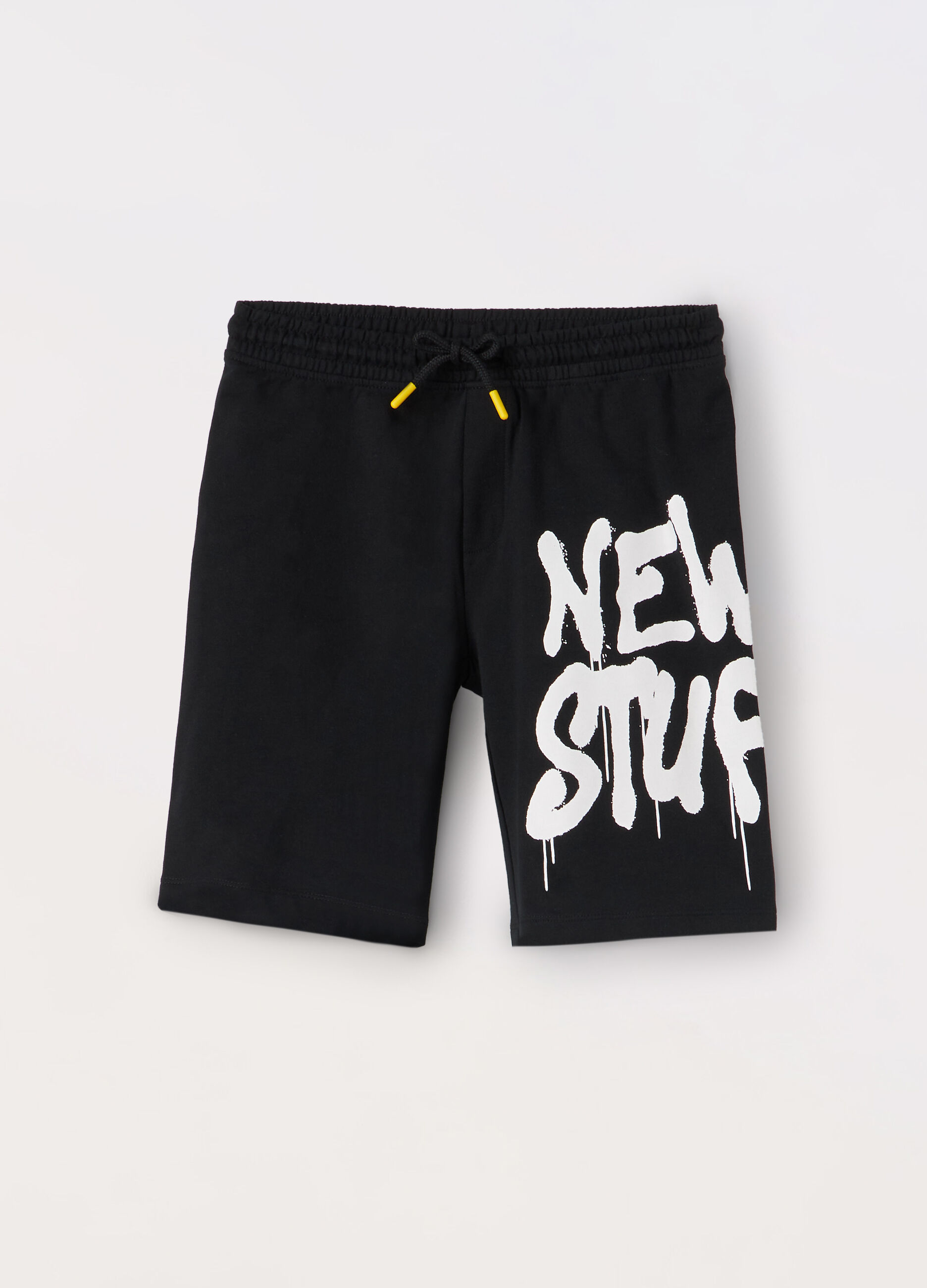 Shorts in french terry di puro cotone ragazzo