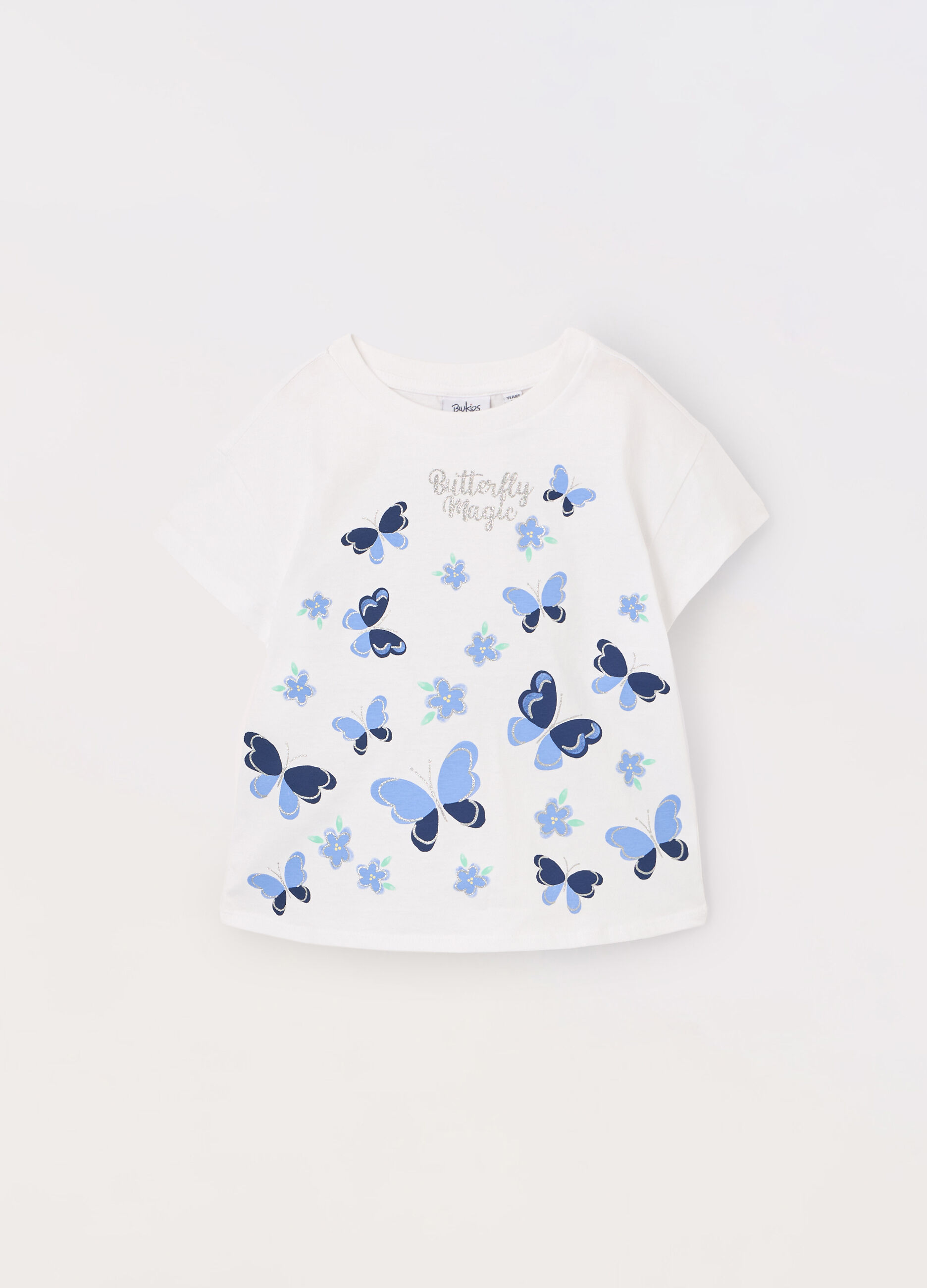 T-shirt in jersey di puro cotone bambina
