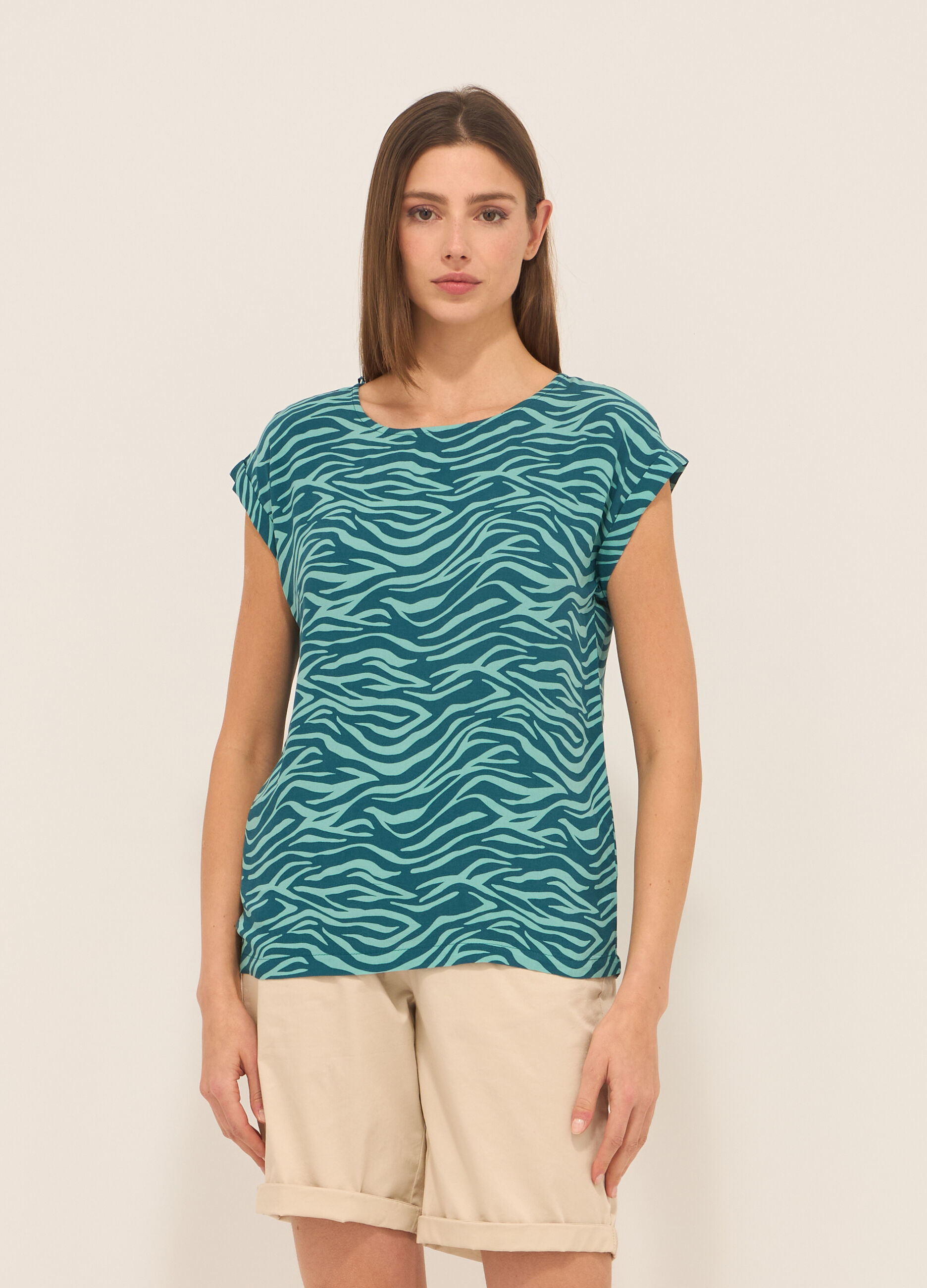 Blusa in pura viscosa donna