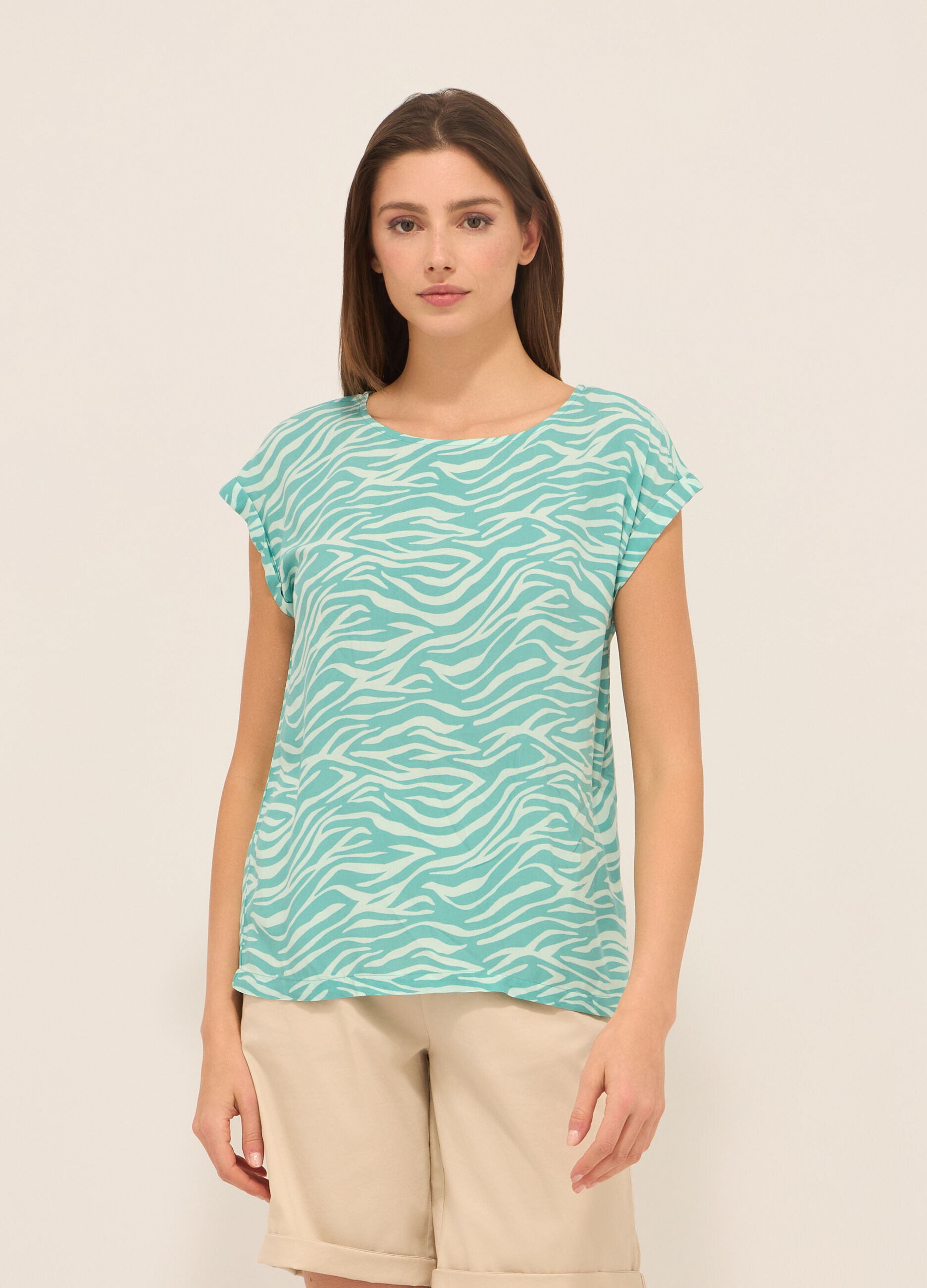 Blusa in pura viscosa donna