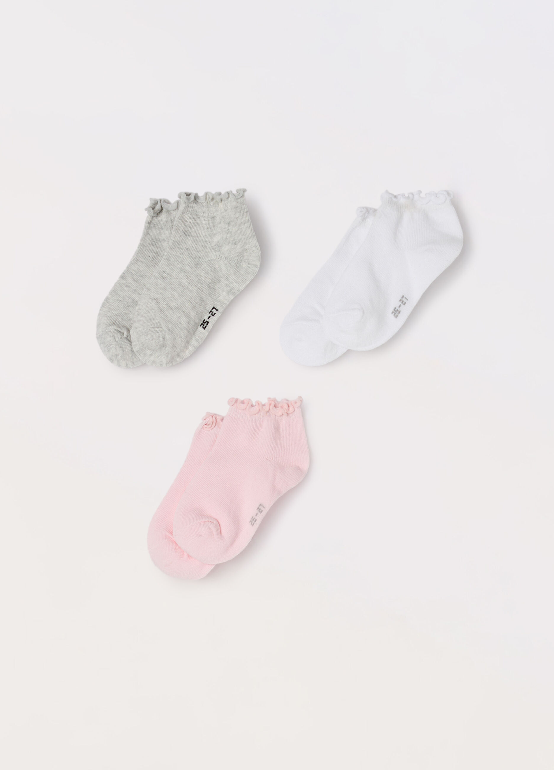 Pack 3 calzini in misto cotone stretch