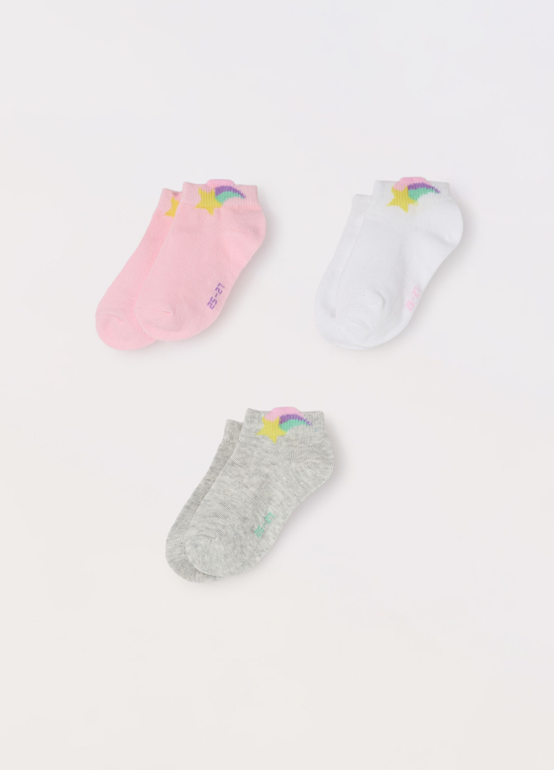 Pack 3 calzini in misto cotone stretch