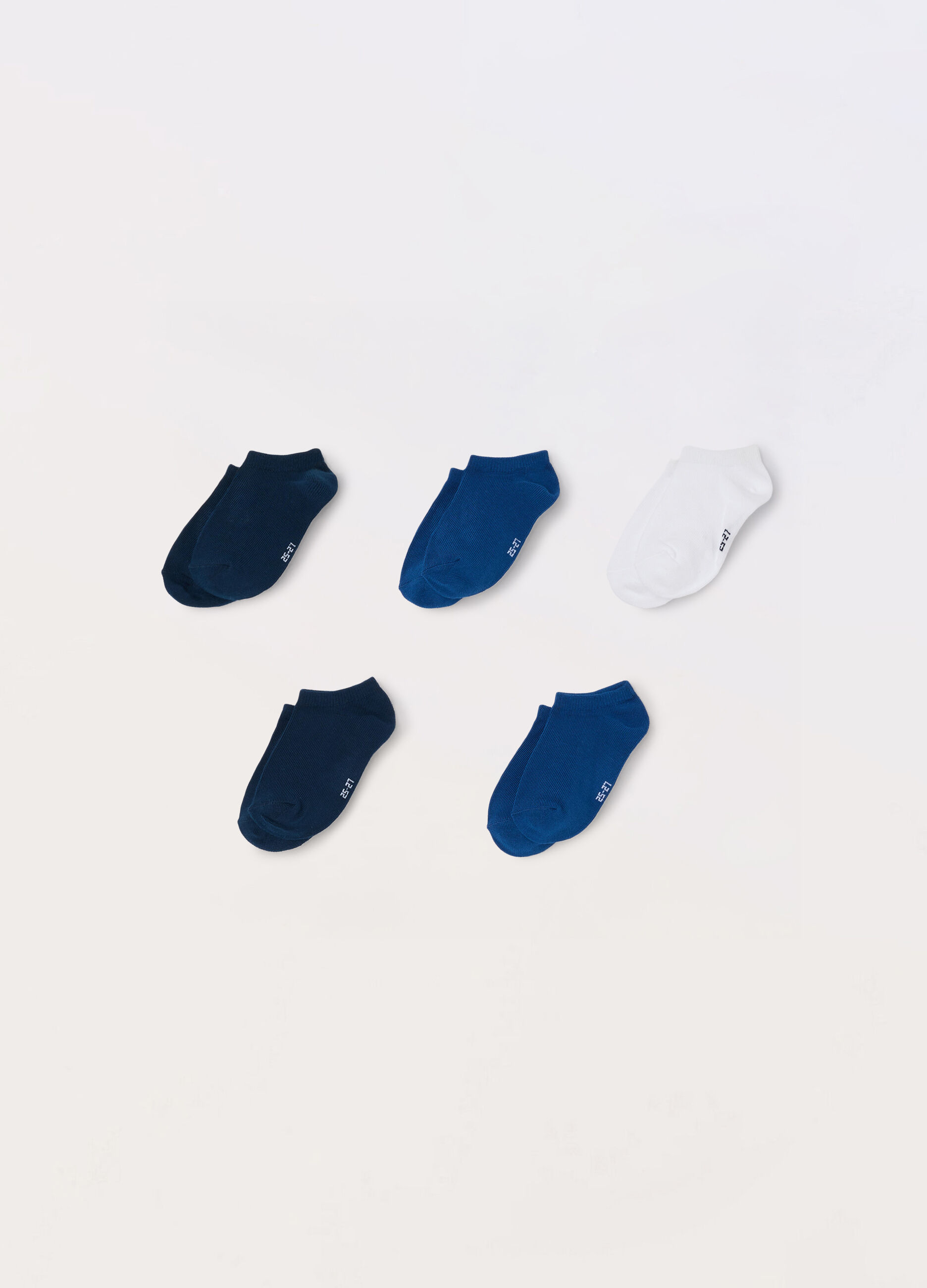 Pack 5 calze corte misto cotone