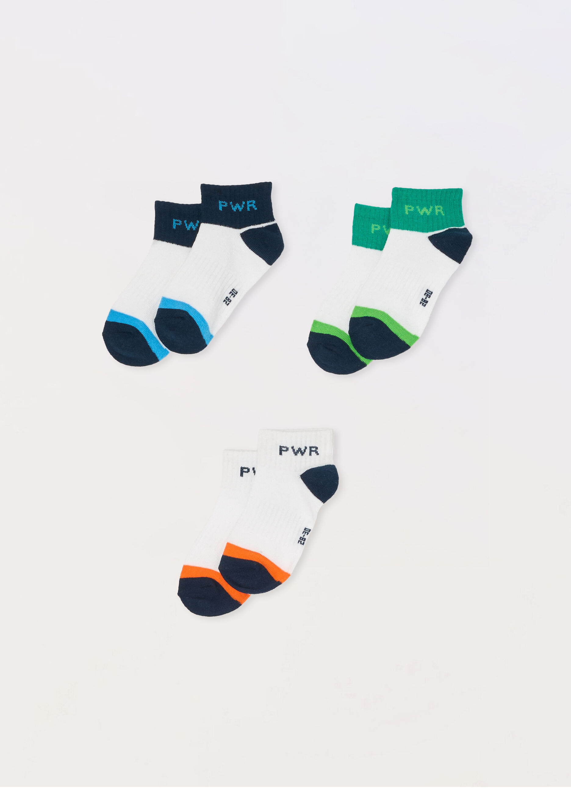 Pack 3 calze corte misto cotone