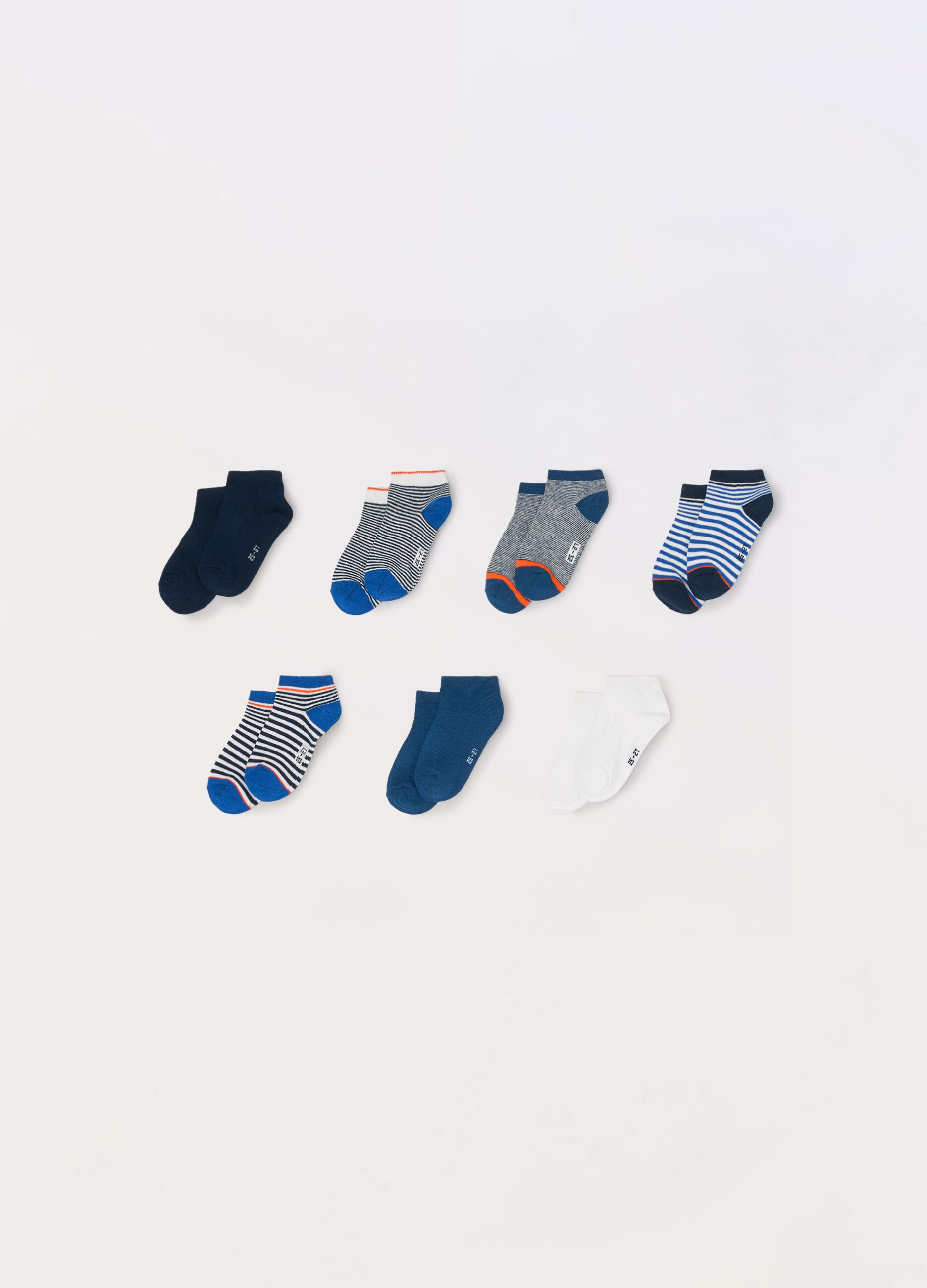 Pack 7 calzini corti misto cotone