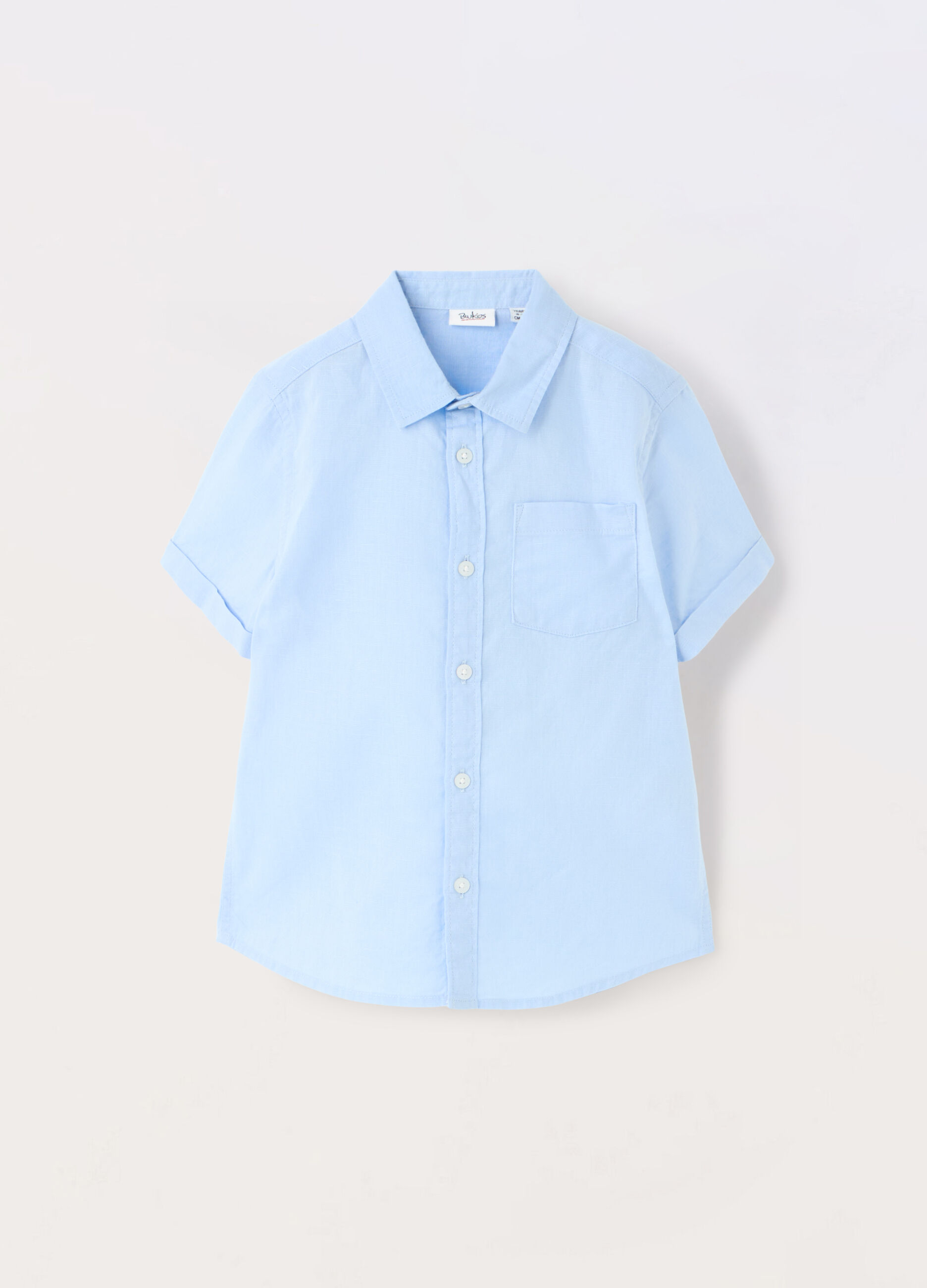 Camicia misto lino bambino