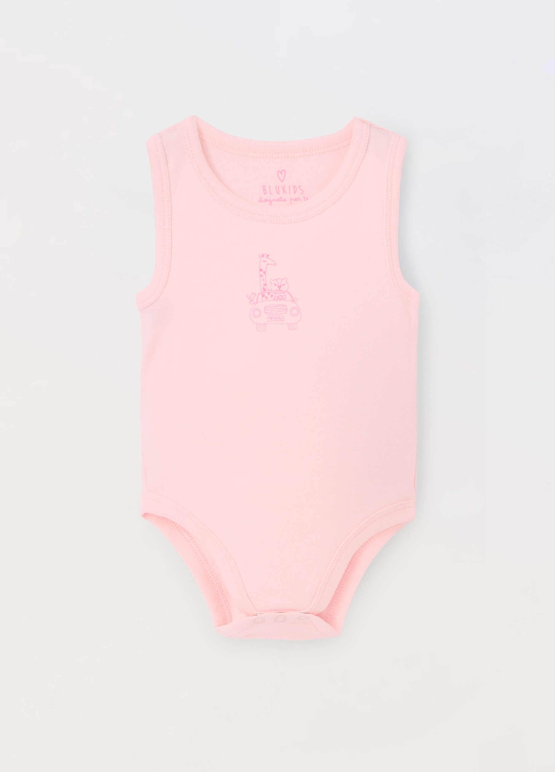 Body in puro cotone neonata