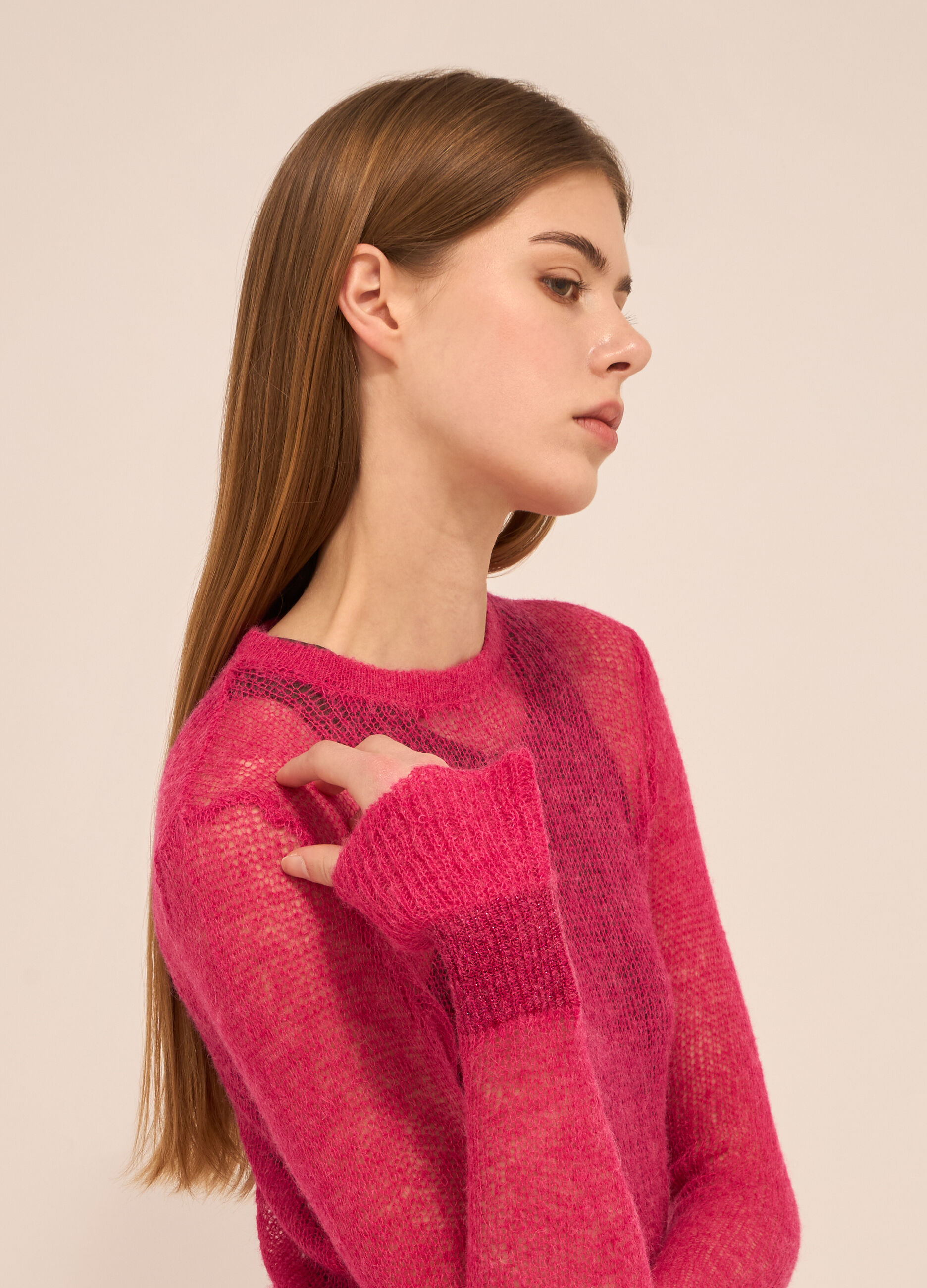 Tricot in misto lana di alpaca donna
