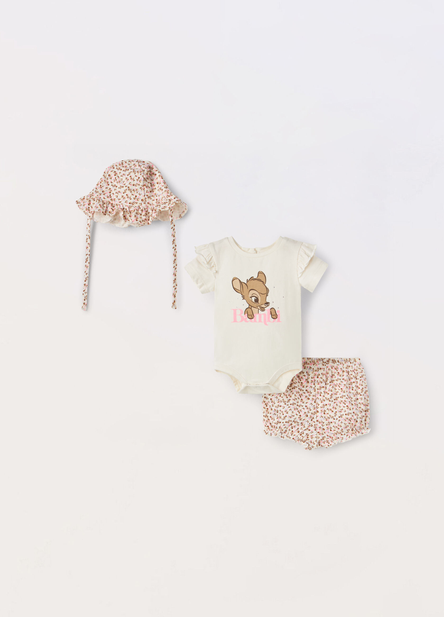 Set in jersey di cotone stretch neonata
