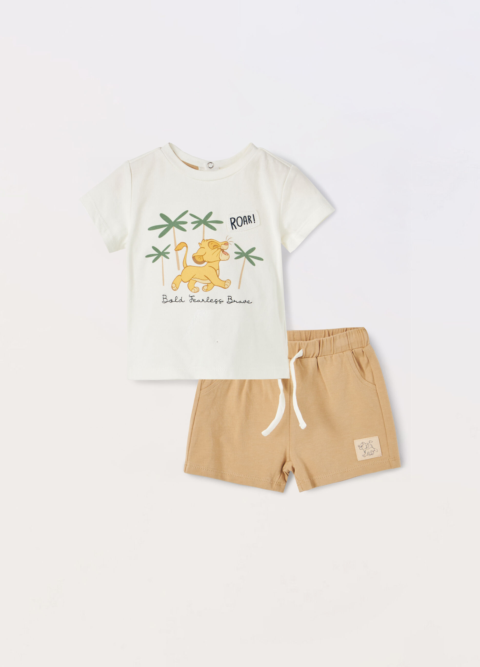 Jogging set in jersey di cotone stretch neonato