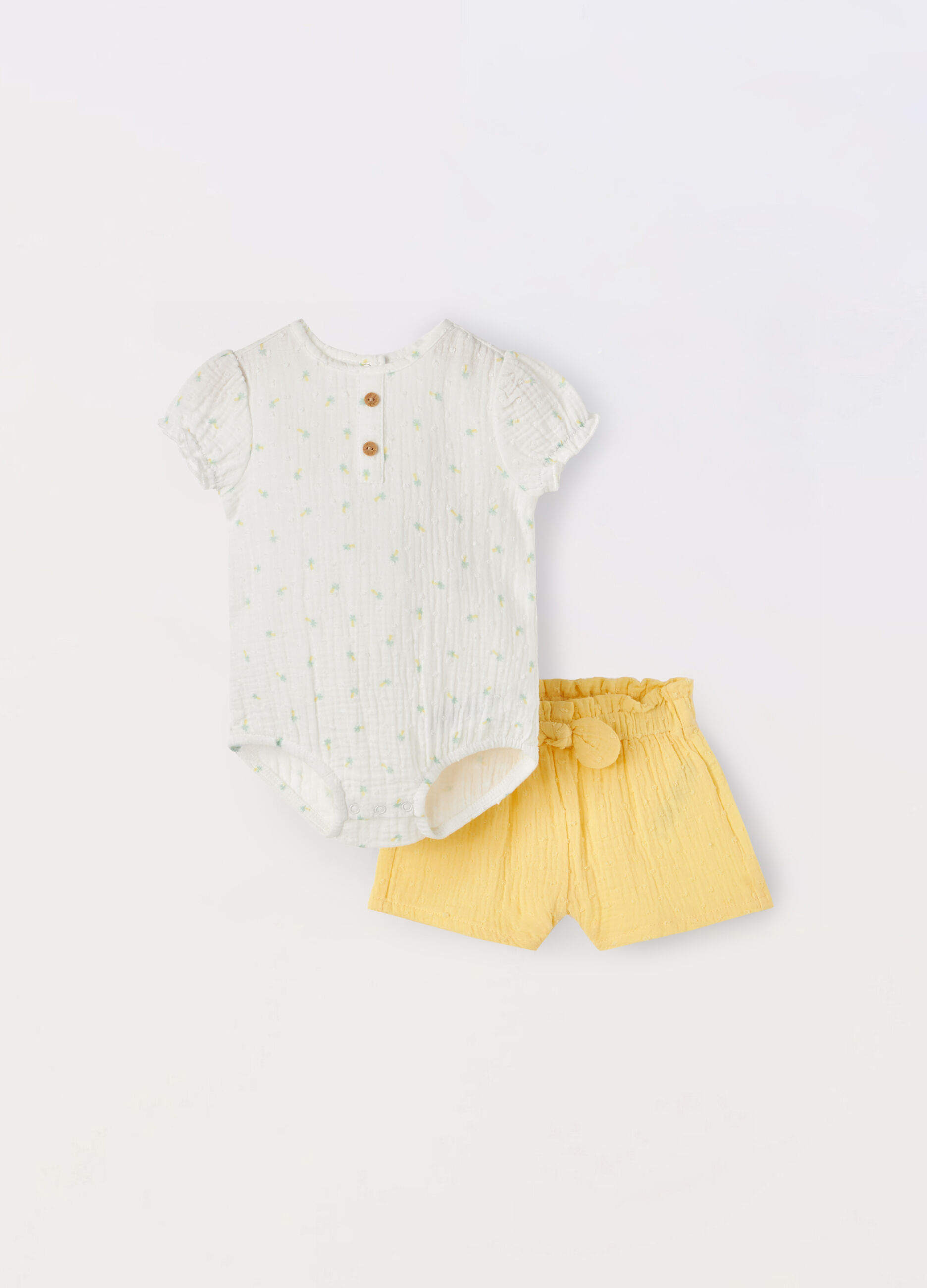 Set in puro cotone neonata