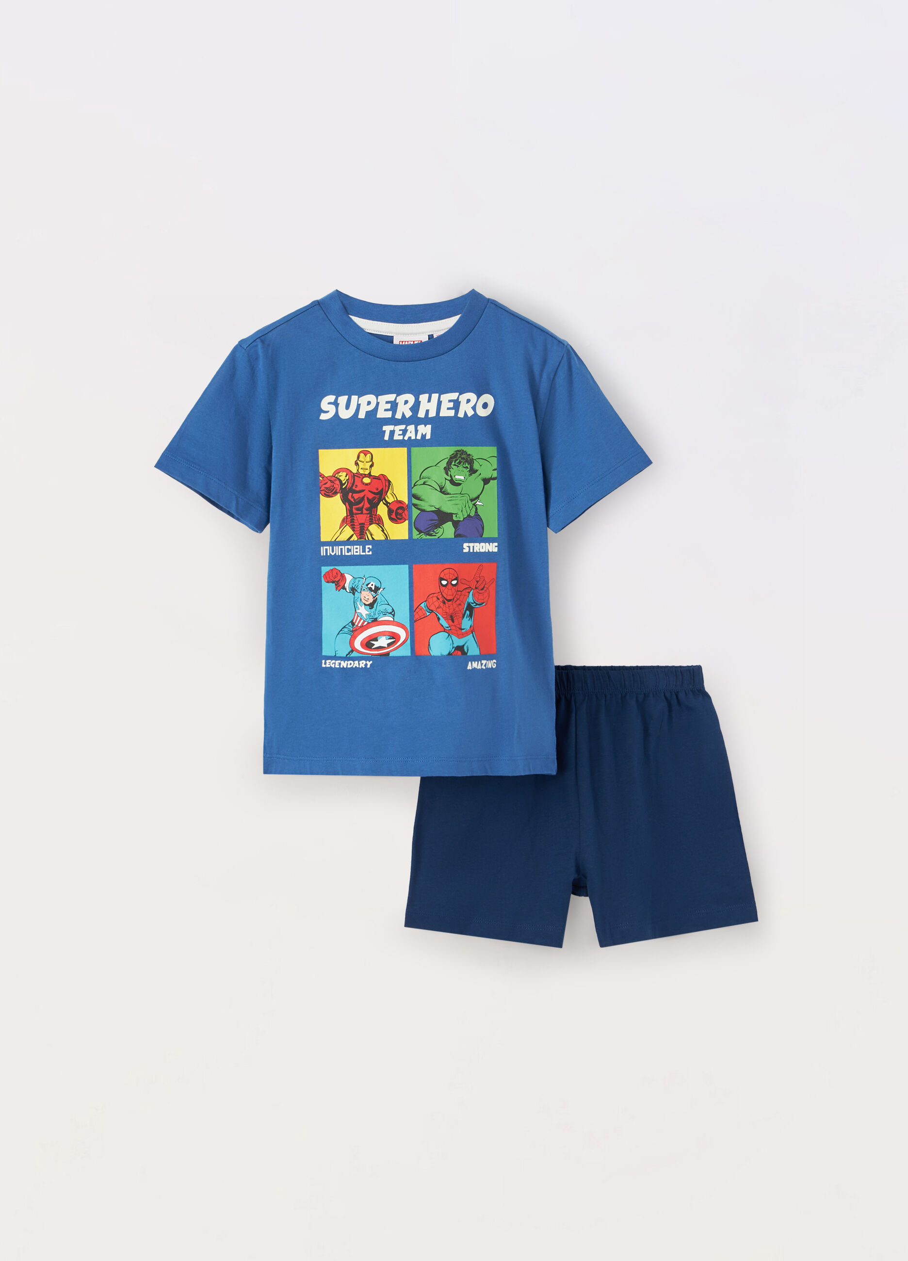 Set pigiama corto Marvel bambino