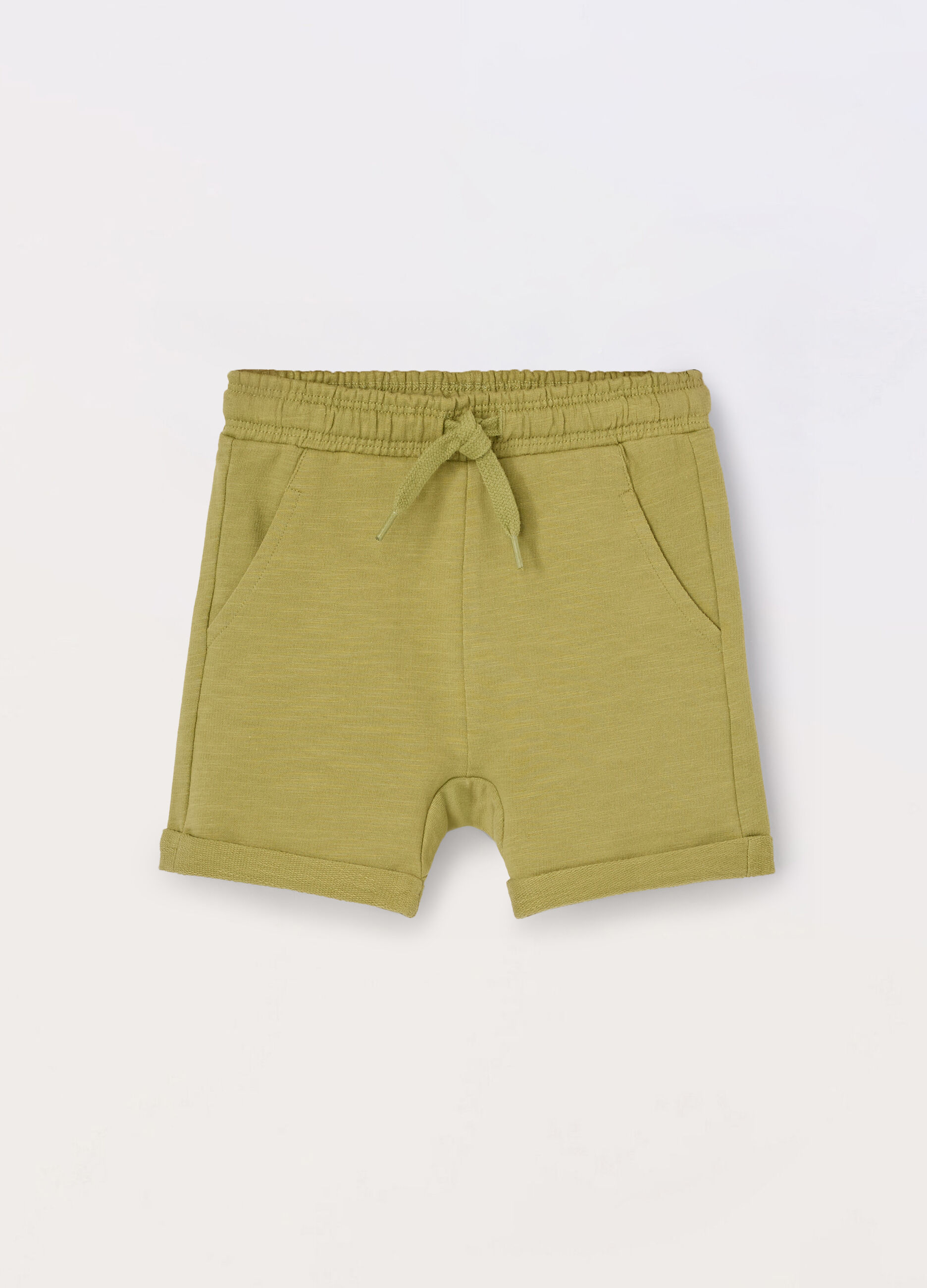 Shorts in french terry slub neonato