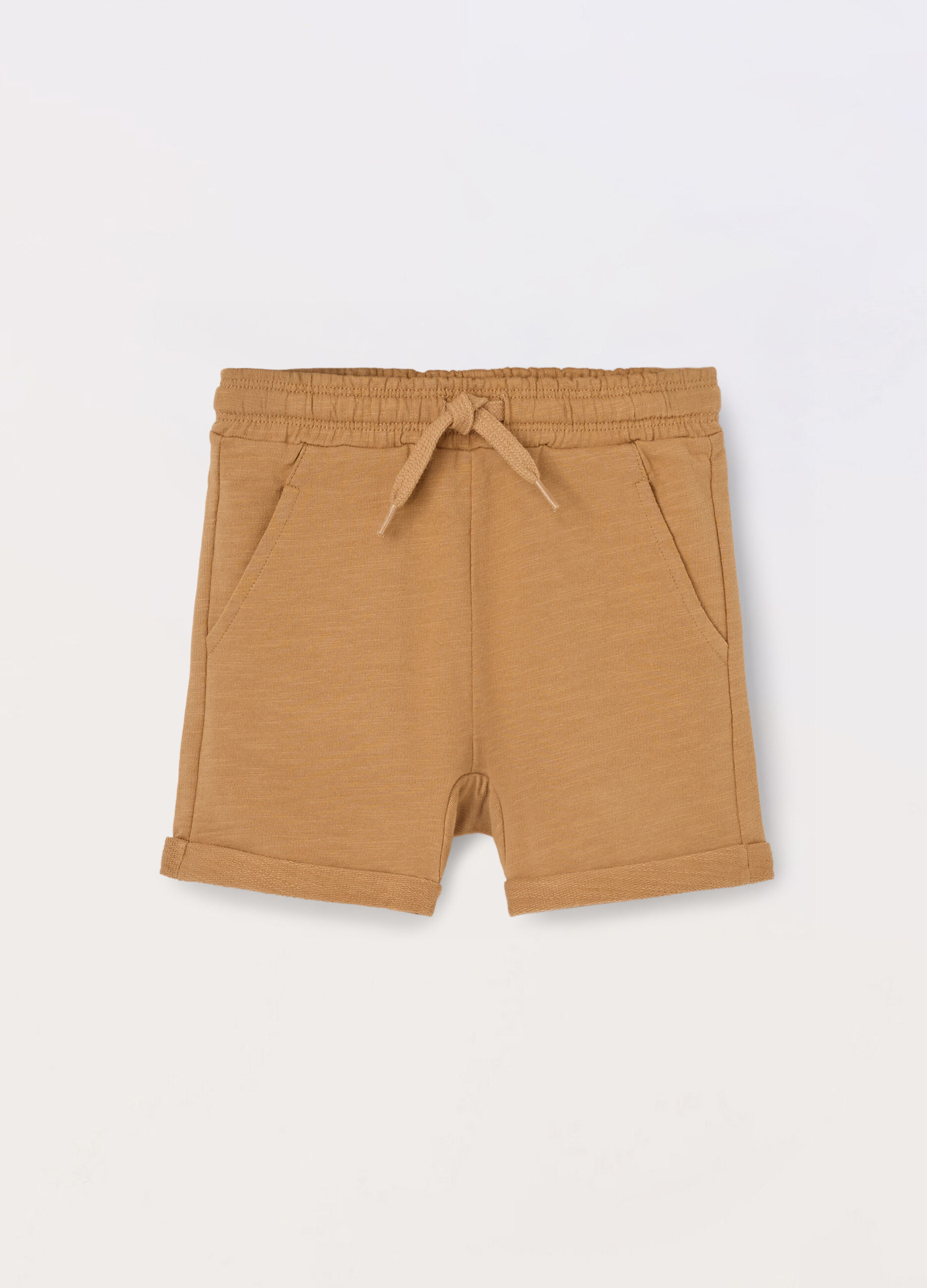 Shorts in french terry slub neonato
