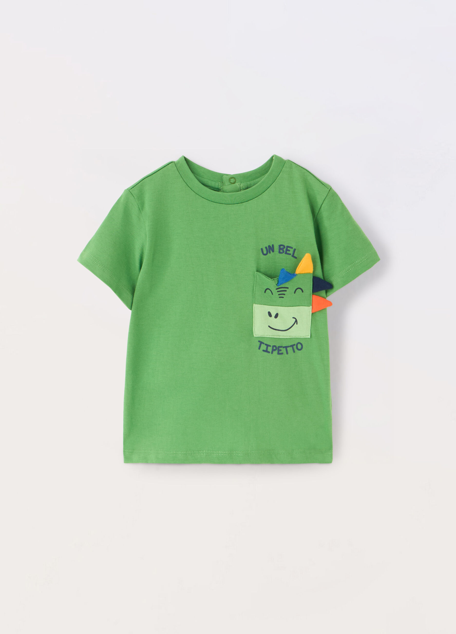 T-shirt in jersey di puro cotone neonato