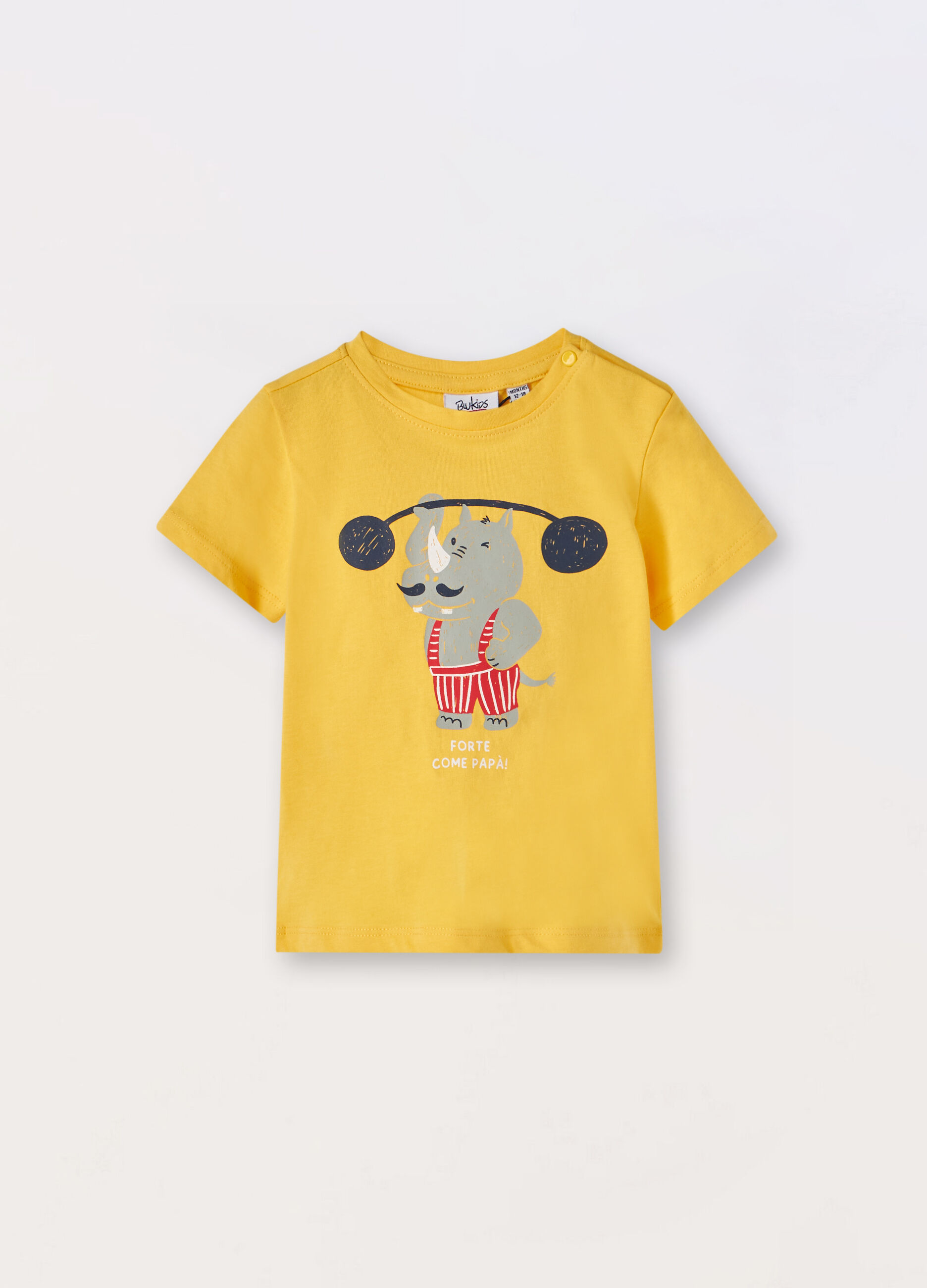 T-shirt in jersey di puro cotone neonato