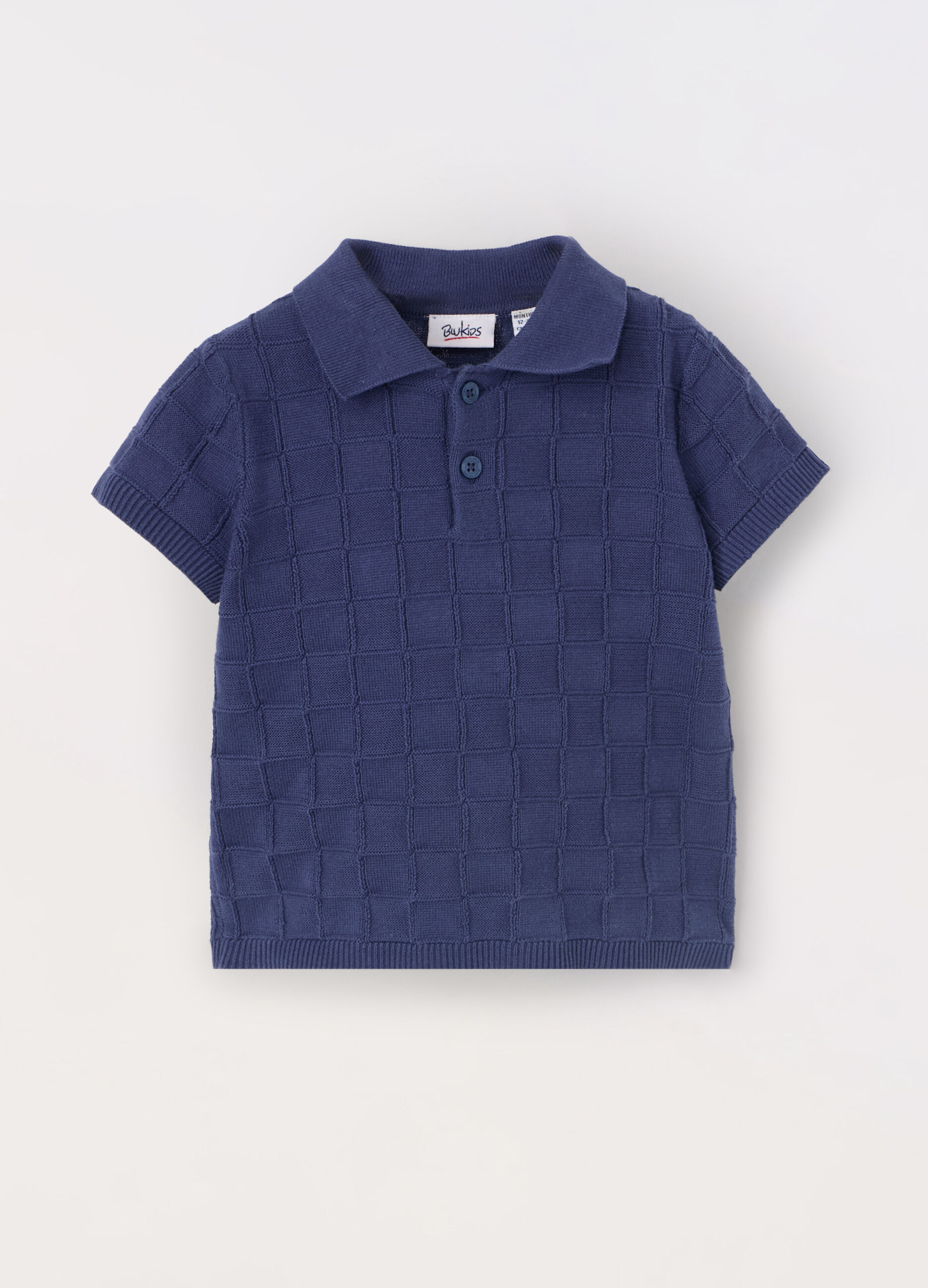 Polo tricot in puro cotone neonato