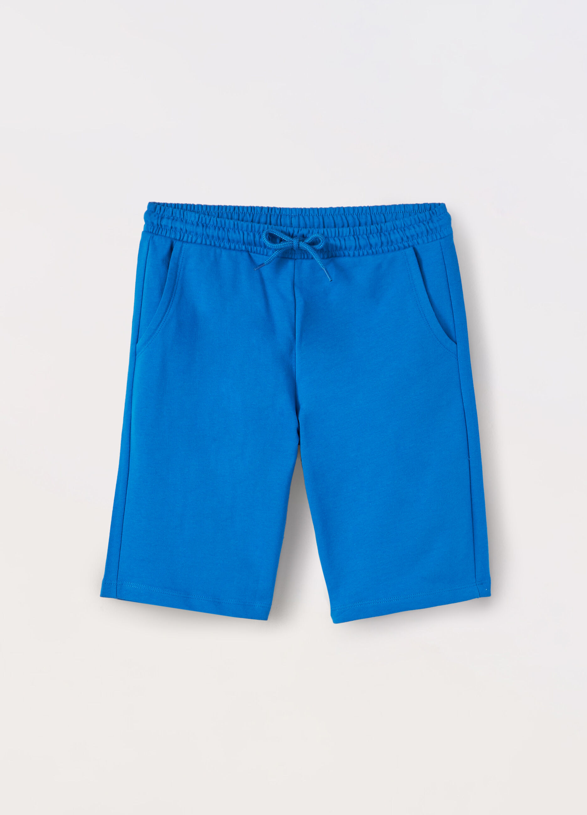Shorts in french terry di puro cotone ragazzo