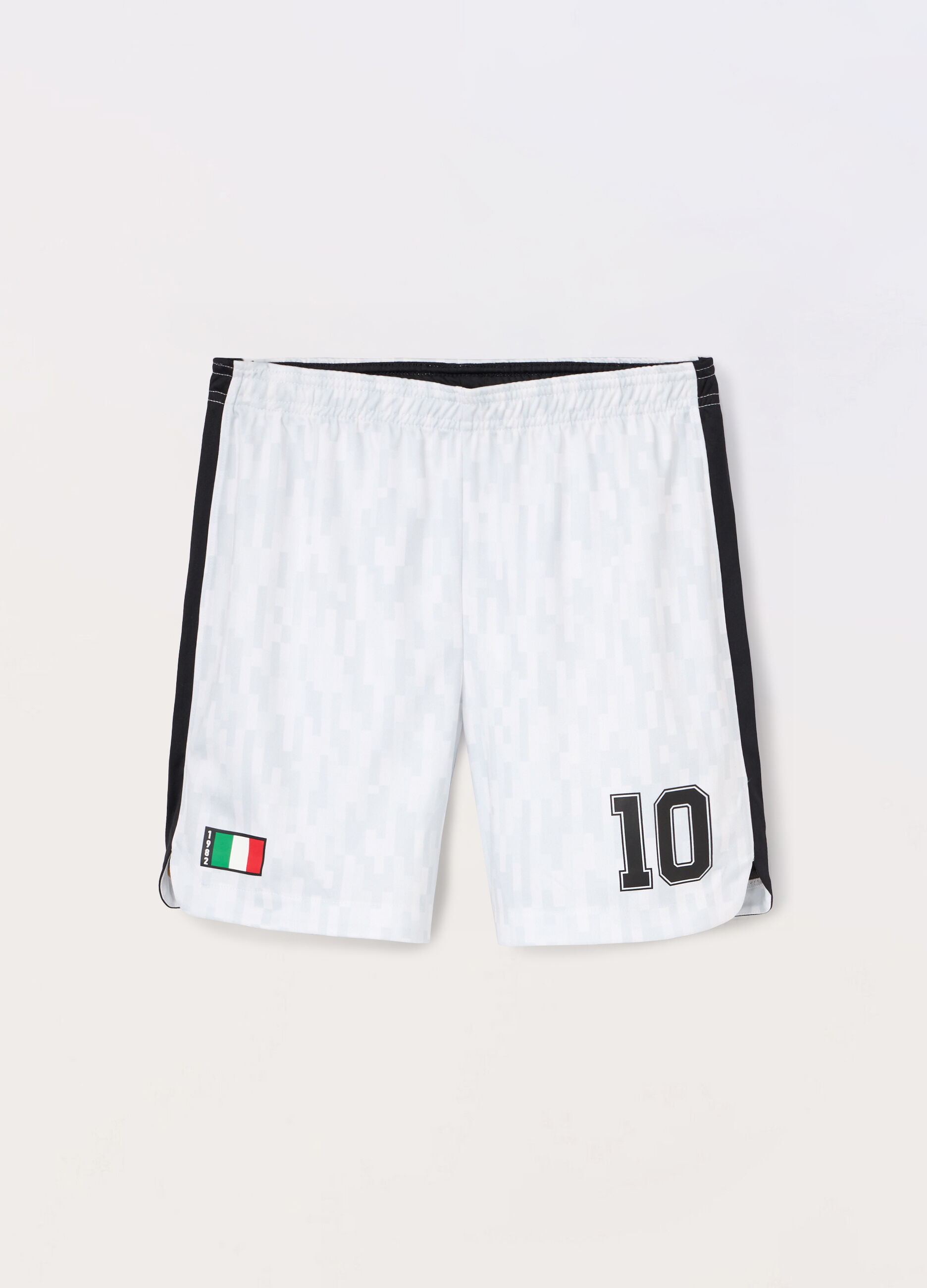 Shorts sportivi con stampa ragazzo