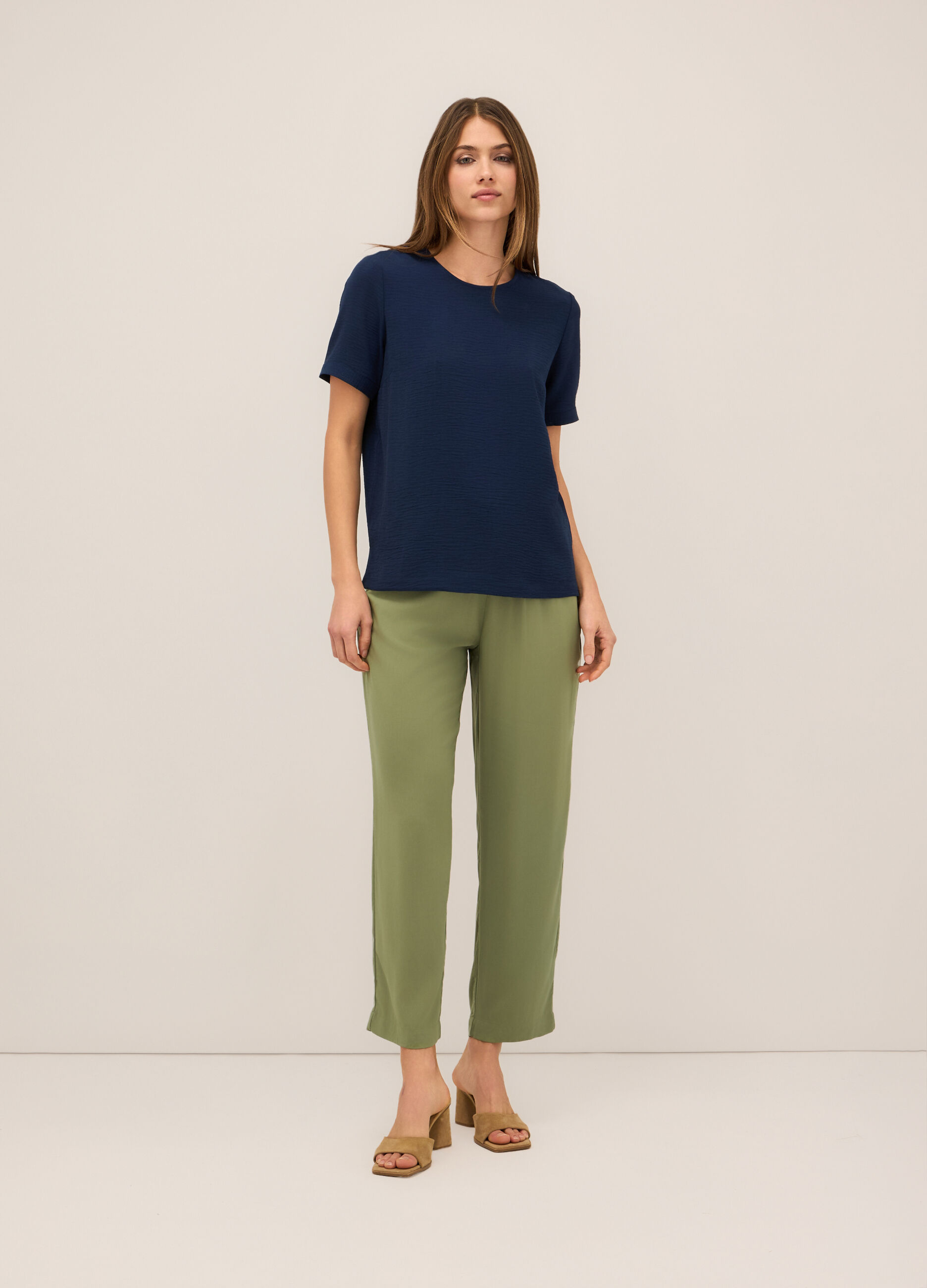Jogger in pura viscosa donna