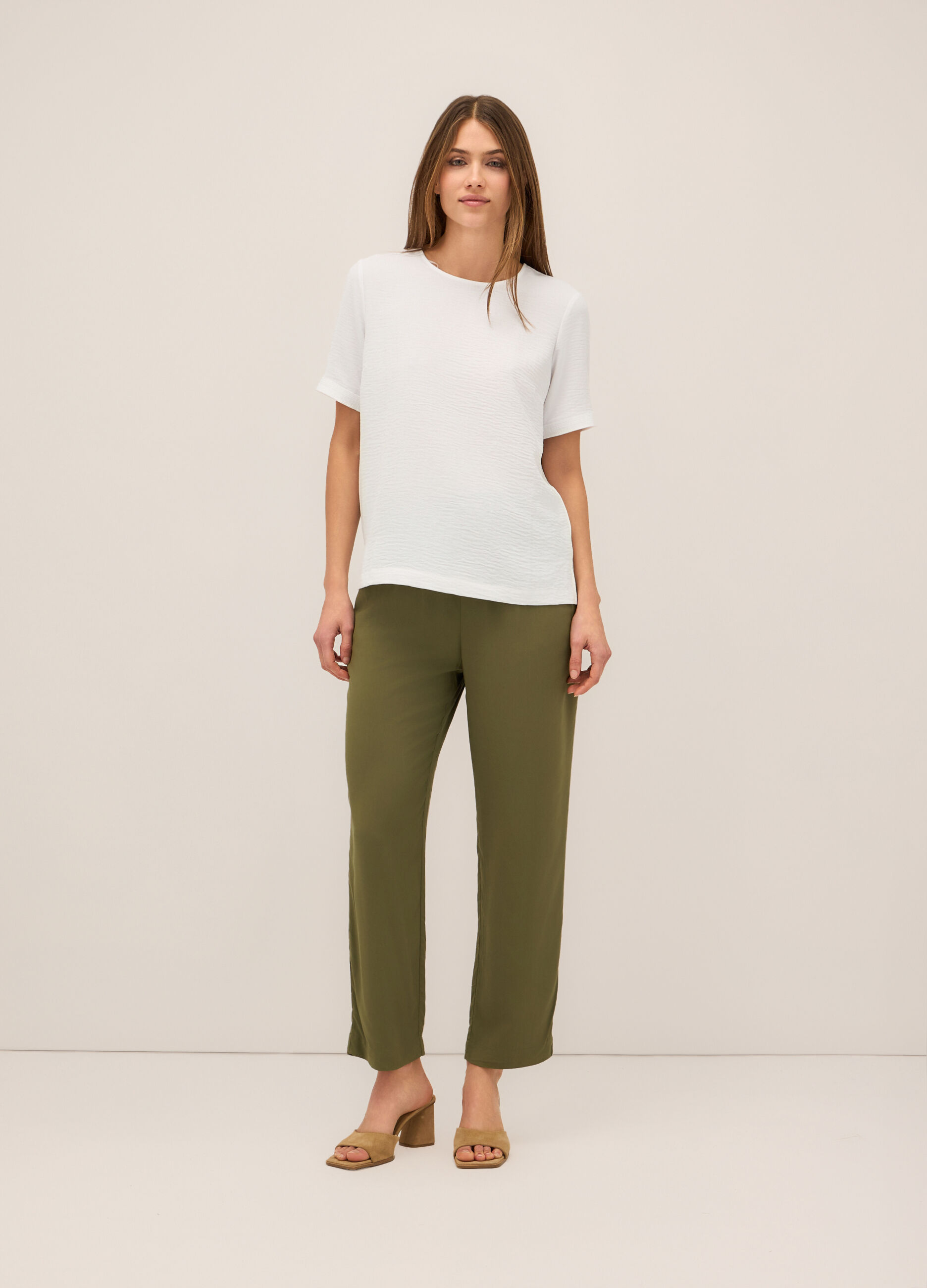 Jogger in pura viscosa donna