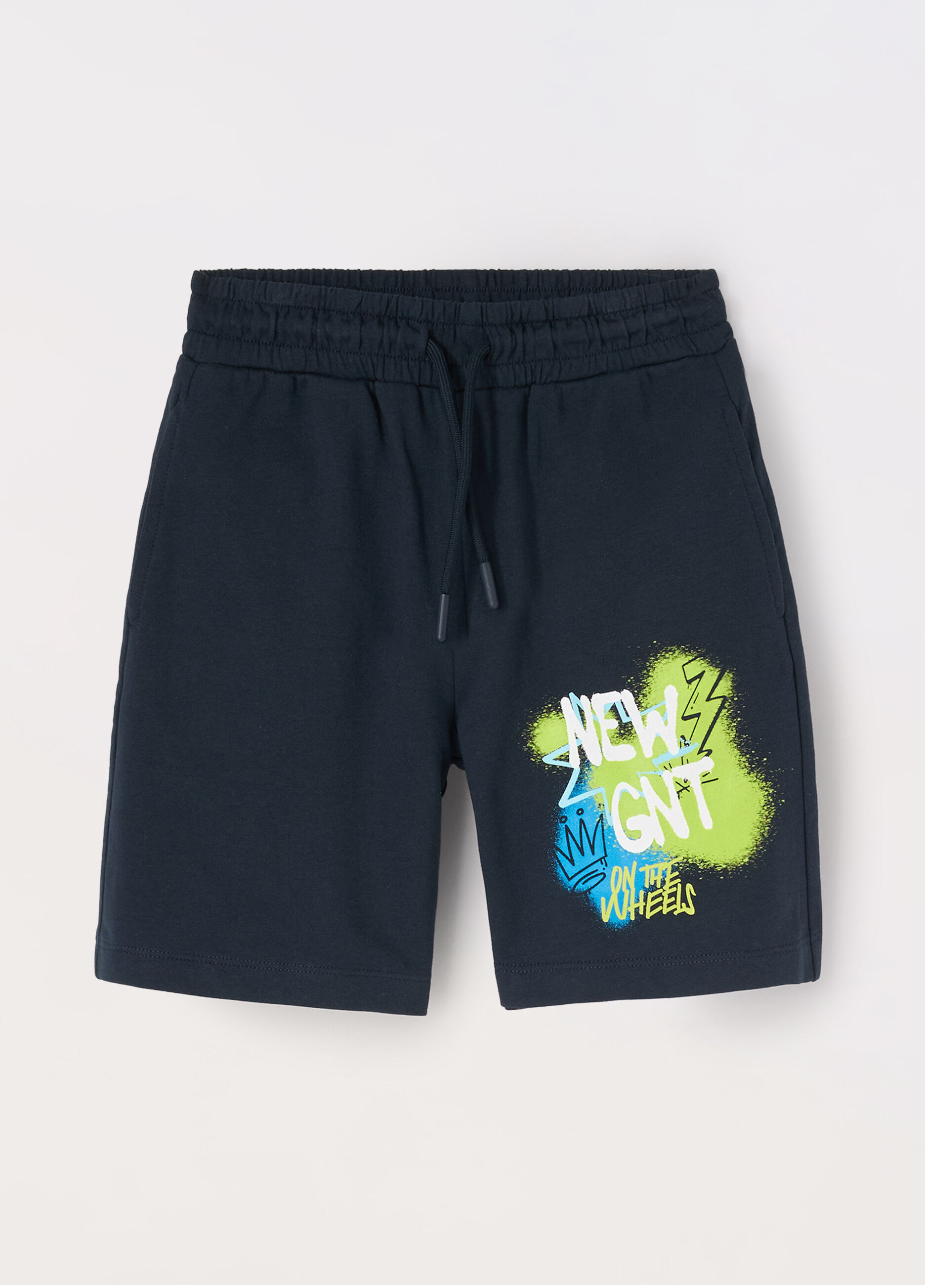 Bermuda in french terry di puro cotone bambino