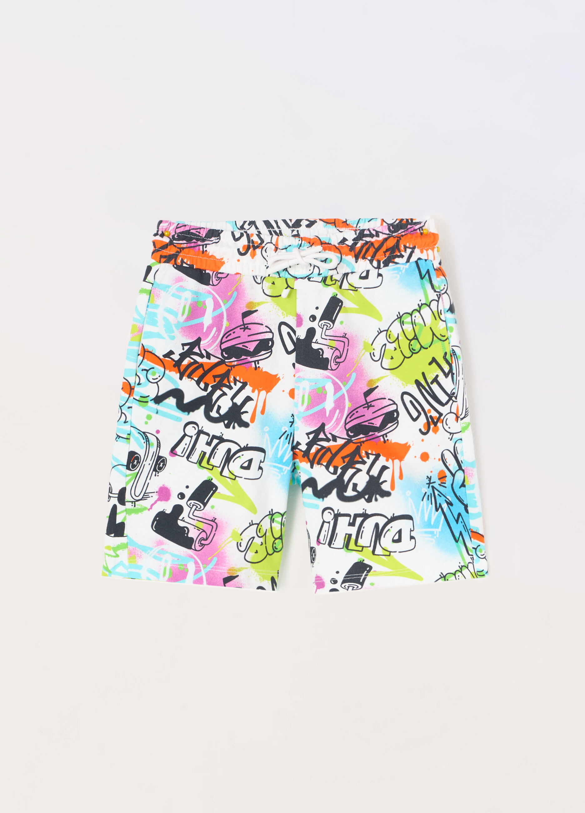 Shorts multicolor in puro cotone bambino