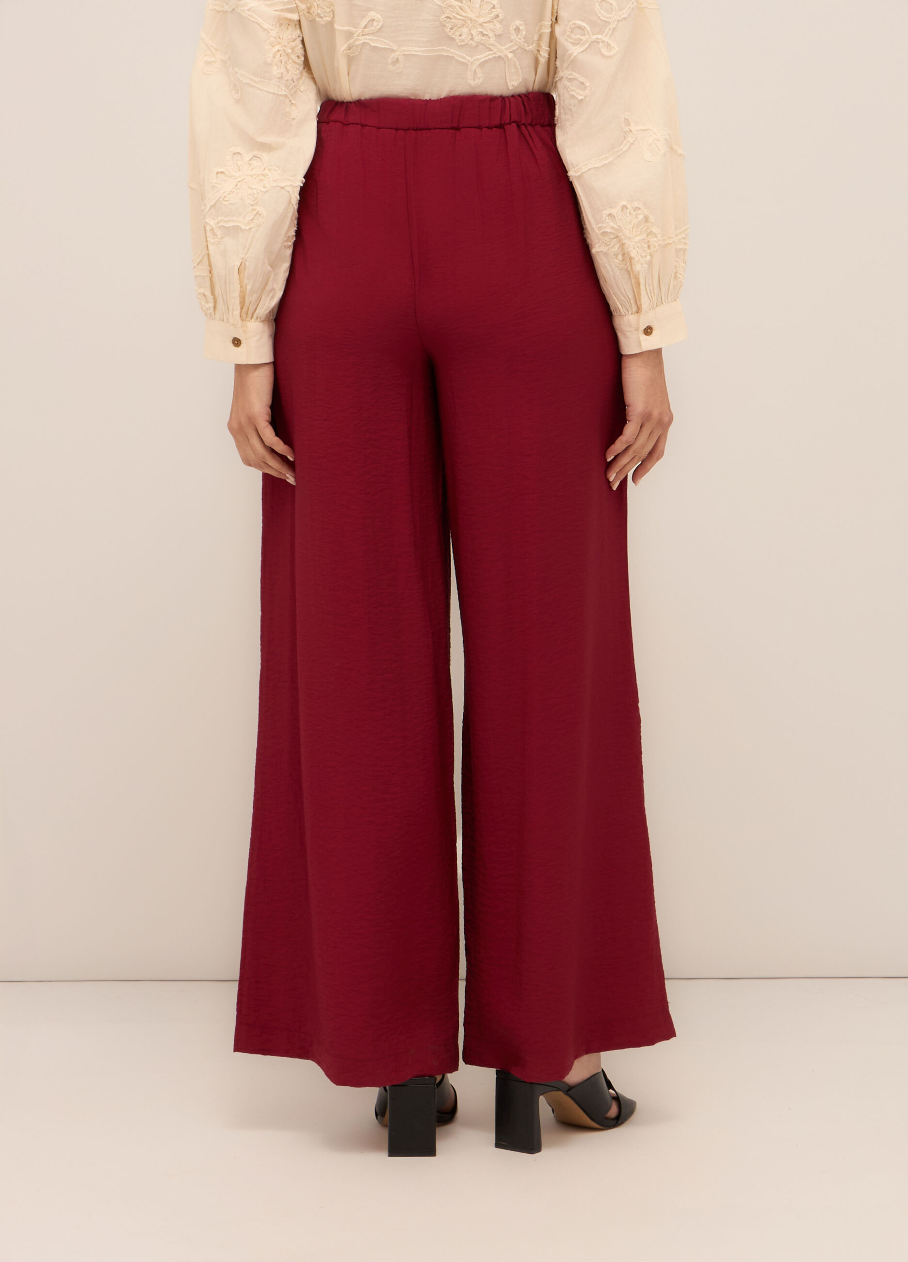 Pantaloni palazzo misto viscosa donna 3 Pantaloni palazzo misto viscosa donna