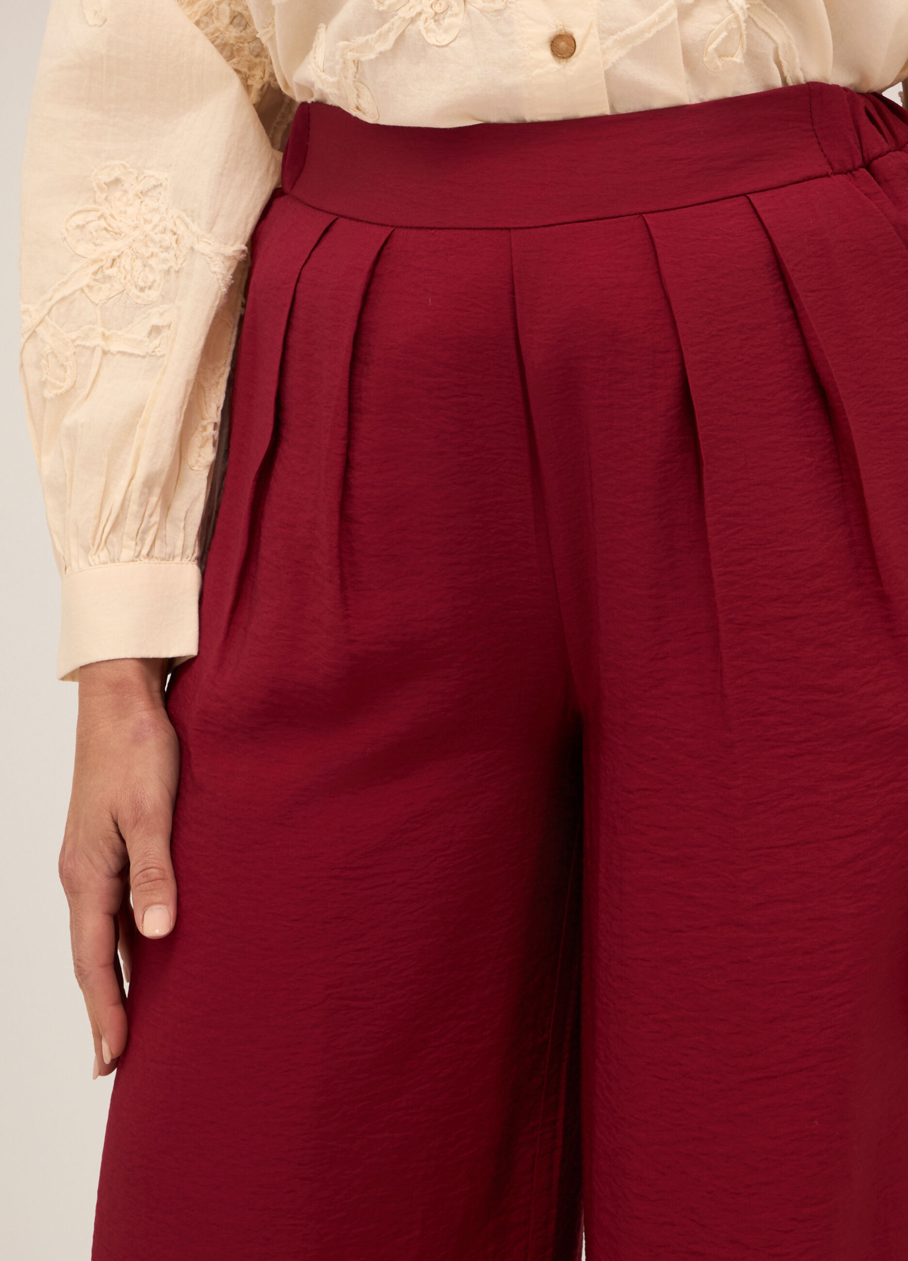 Pantaloni palazzo misto viscosa donna 4 Pantaloni palazzo misto viscosa donna